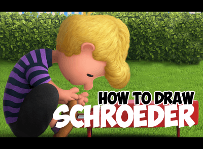Drawing Schroeder from The Peanuts Movie