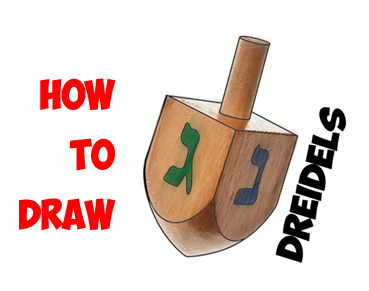 learn how to draw a dreidel