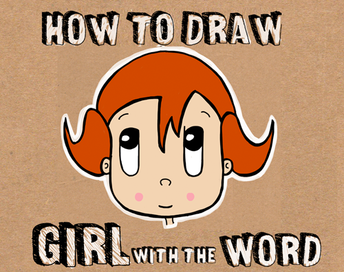 How to Draw Cartoon Girl from Word Girl Lesson for Children