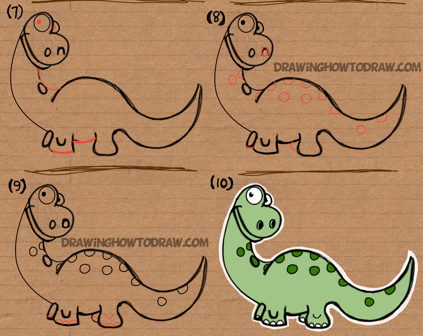 Learn how to draw a brontosaurus from brontosaurus word
