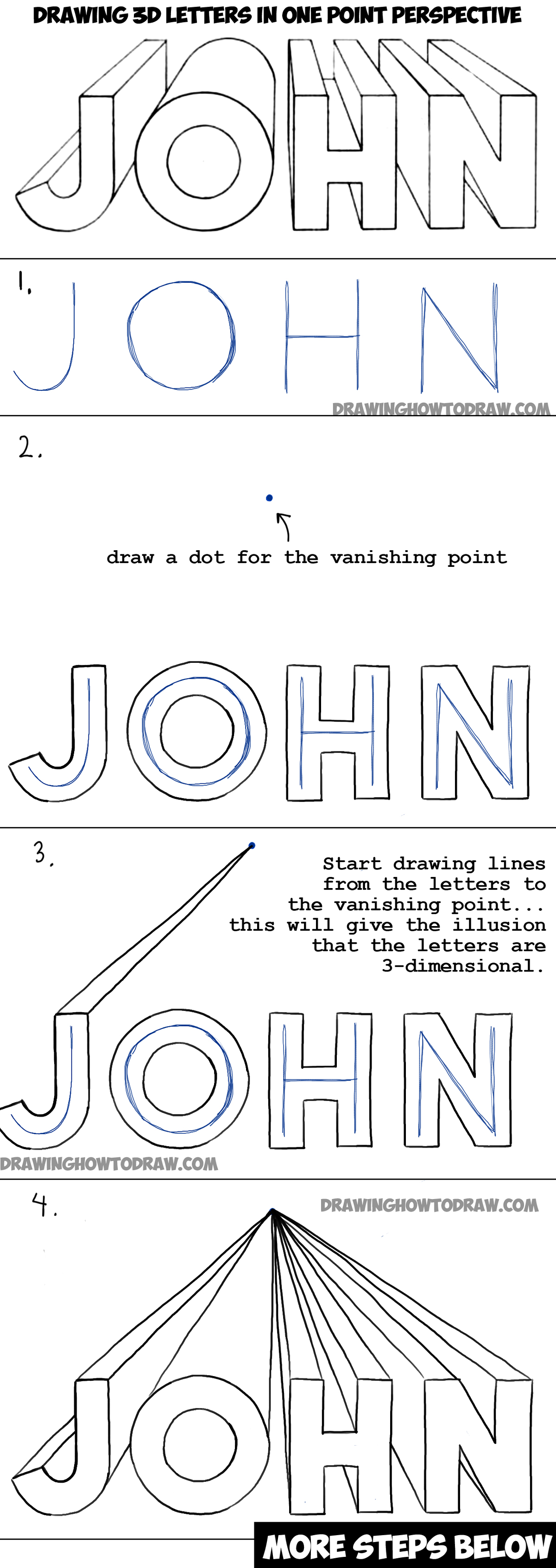 One Point Perspective Drawing Art Lesson (with a Template & Video Tutorial)