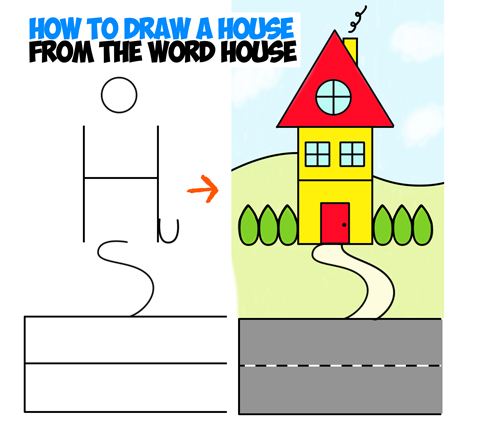 House Drawings for Kids - Kids Art & Craft