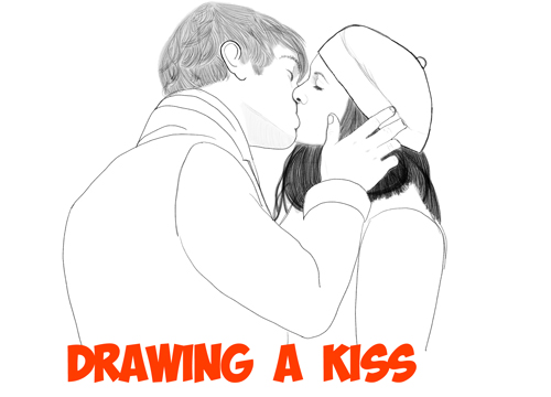 Draw two lovers inside a heart // couple drawing / drawing tutorial 