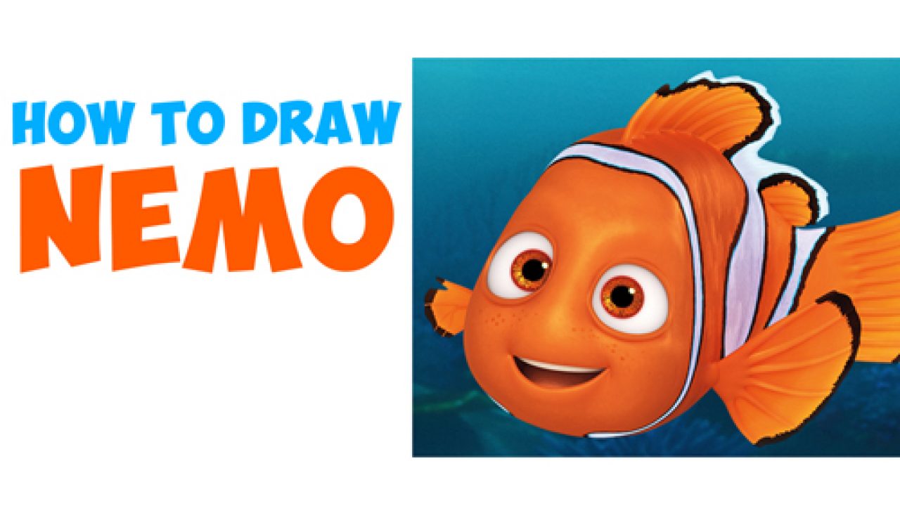 How to Draw Nemo from Disney's Finding Dory : Step by Step Drawing Tutorial  - How to Draw Step by Step Drawing Tutorials