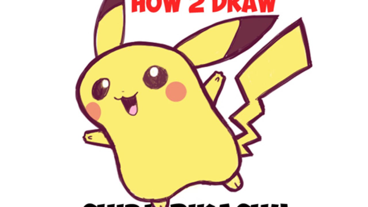 How to Draw Pikachu Cute From Pokemon - How to draw step by step-saigonsouth.com.vn
