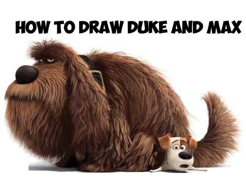 Learn how to draw max and duke the dogs from the secret life of pets in easy steps