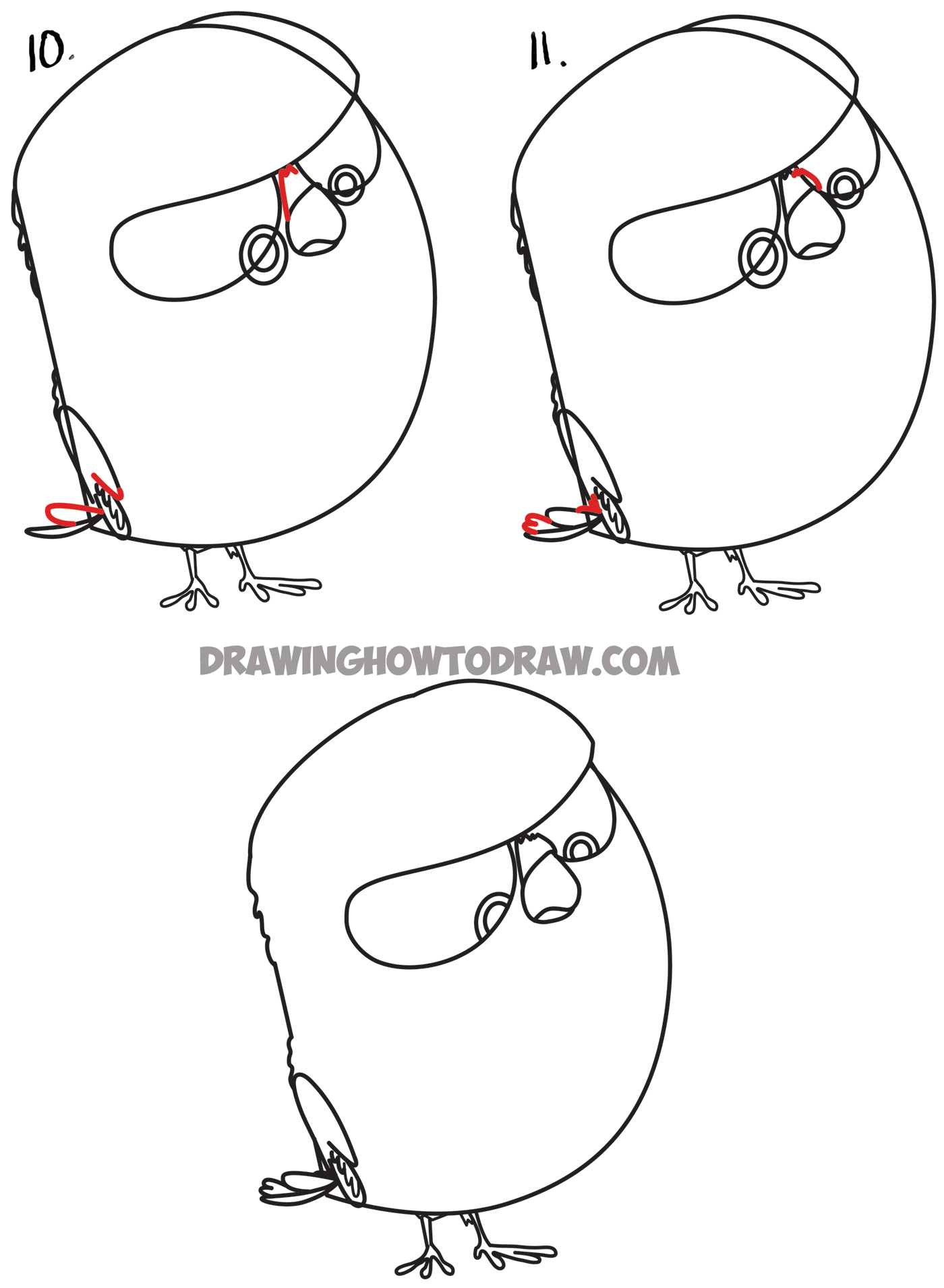 How to Draw Sweet Pea the Bird from The Secret Life of Pets - Drawing Tutorial
