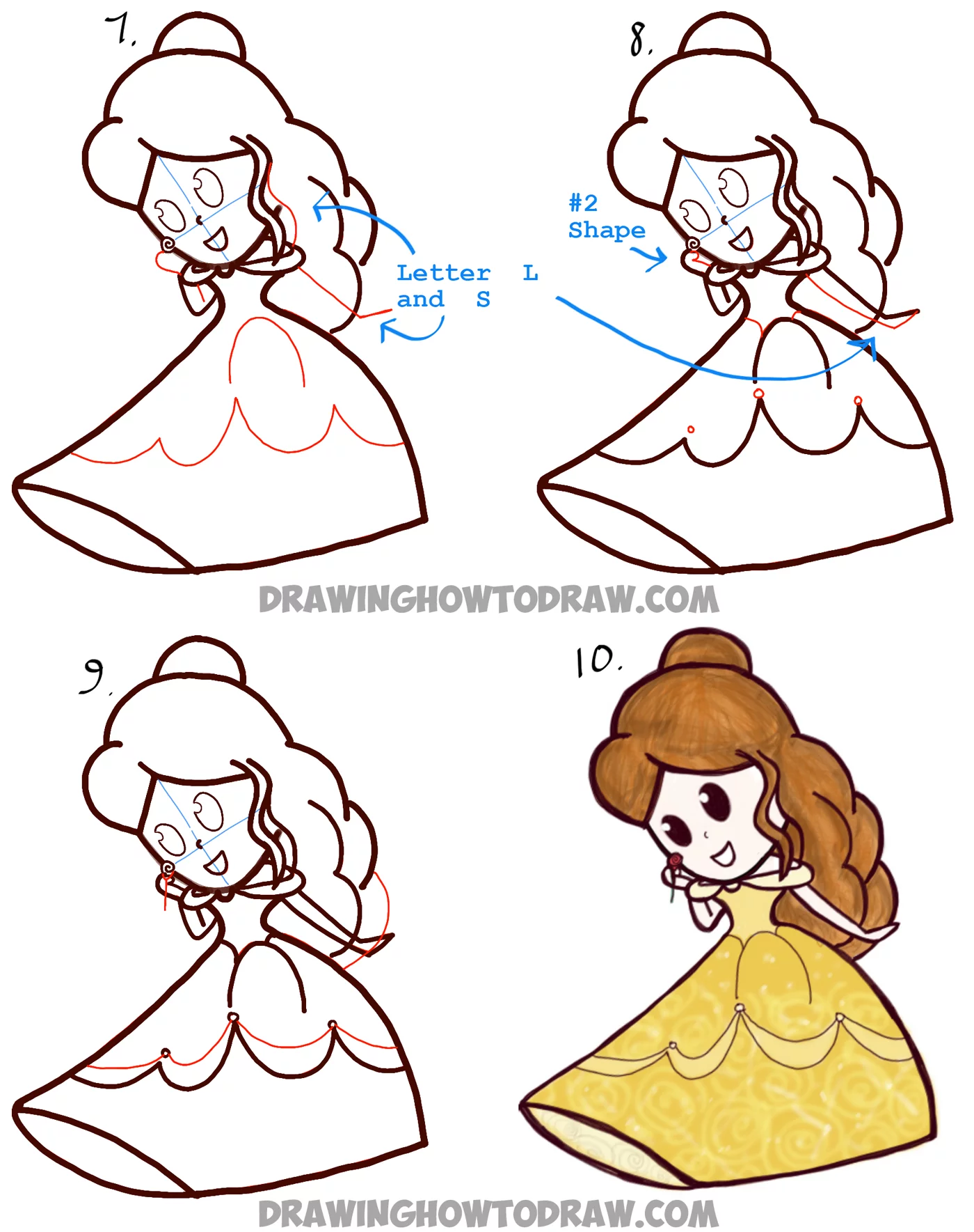 How To Draw Baby Disney Princesses