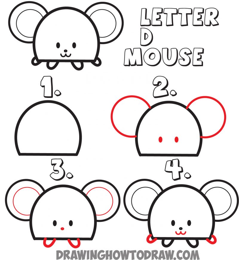 Huge Guide to Drawing Cartoon Animals from the Uppercase Letter D ...