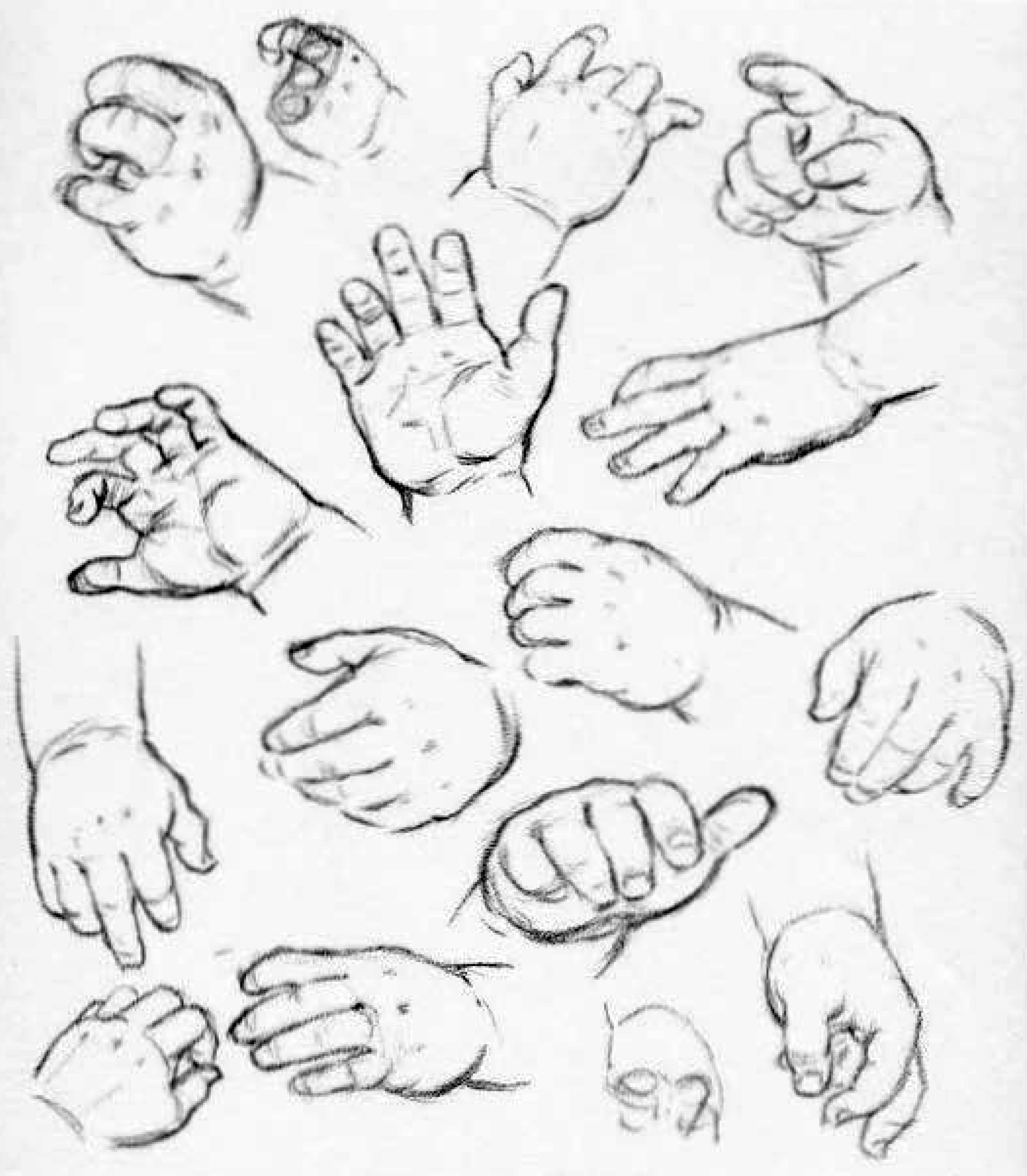 how to draw baby hands - drawing hands of babies
