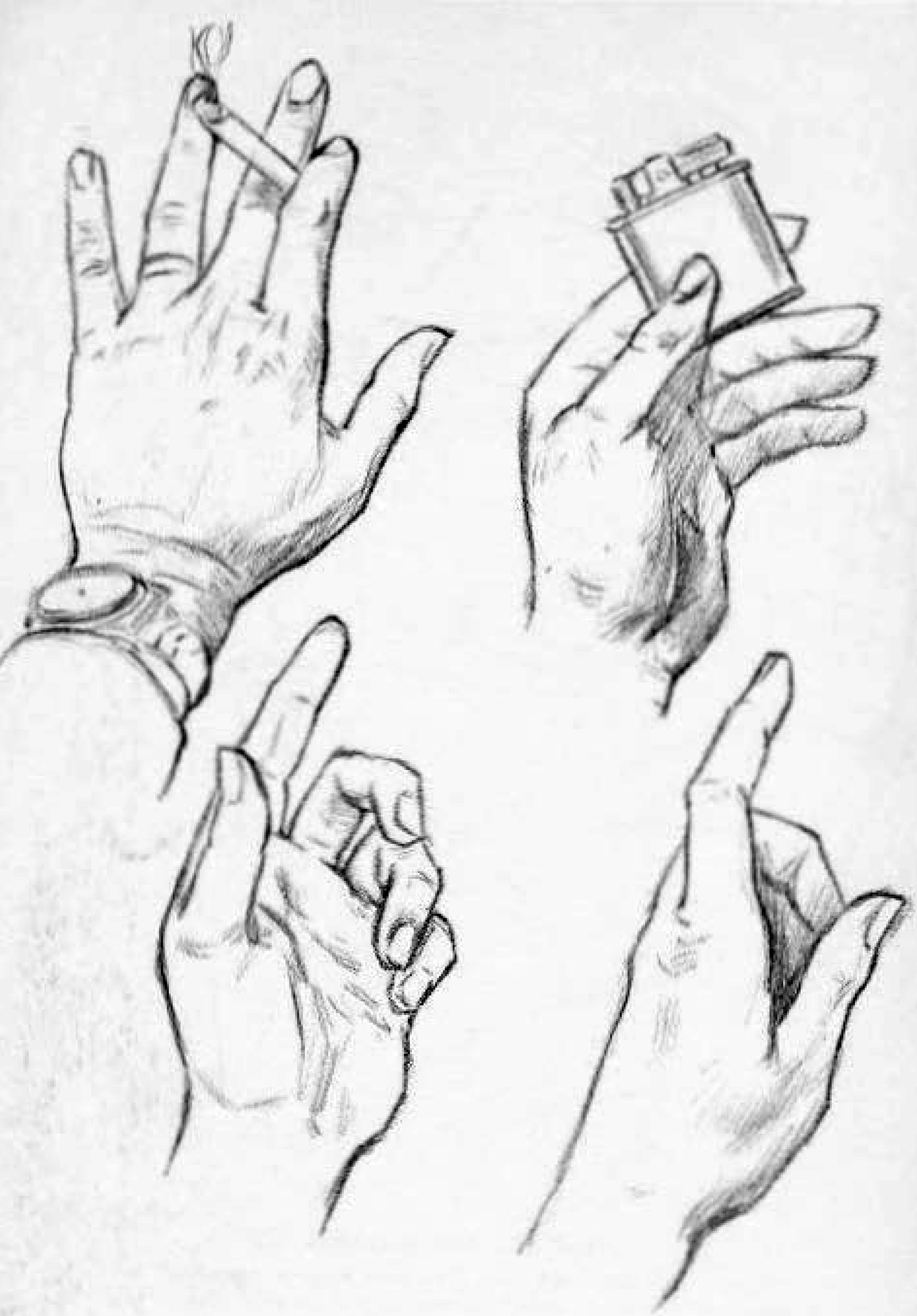 drawing your own hands for practice