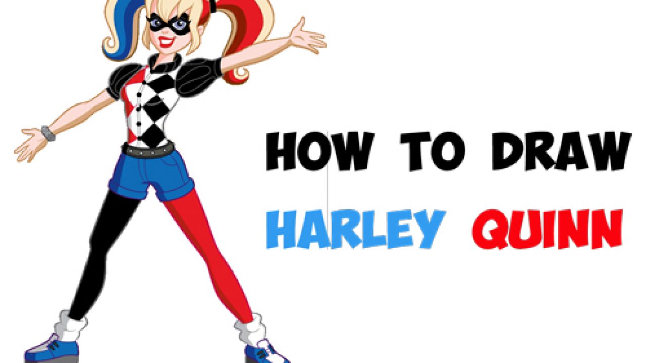 How to Draw Cute Chibi Harley Quinn from DC Comics in Easy Step by Step  Drawing Tutorial for Kids & Beginners - How to Draw Step by Step Drawing  Tutorials