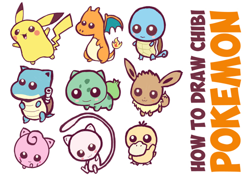 How to Draw Cute Baby Chibi Pokemons – Huge Chibi Pokemon Guide