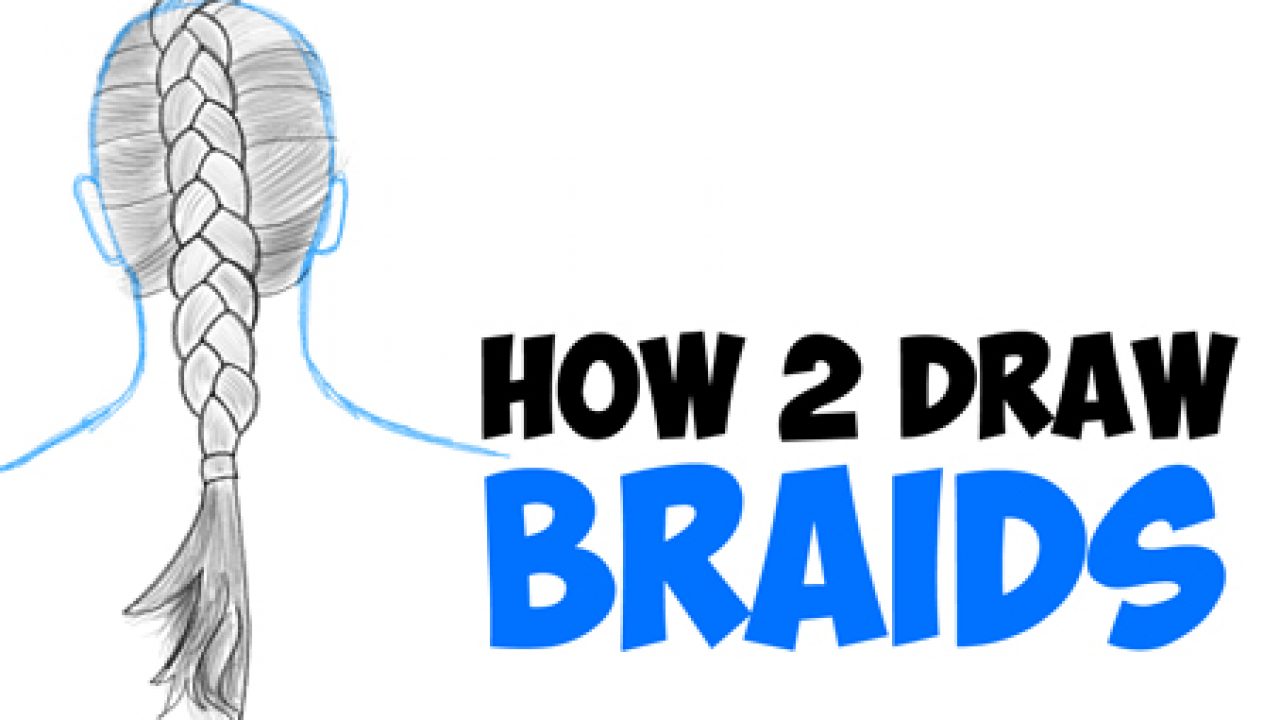 how to draw a braid step by step