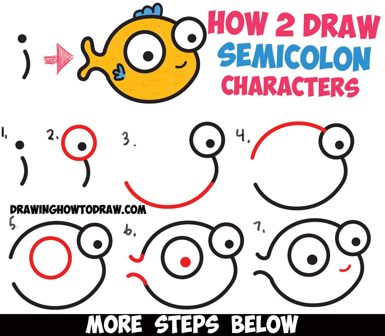 Cute Cartoon Easy Cartoon Characters To Draw Step By Step - You can