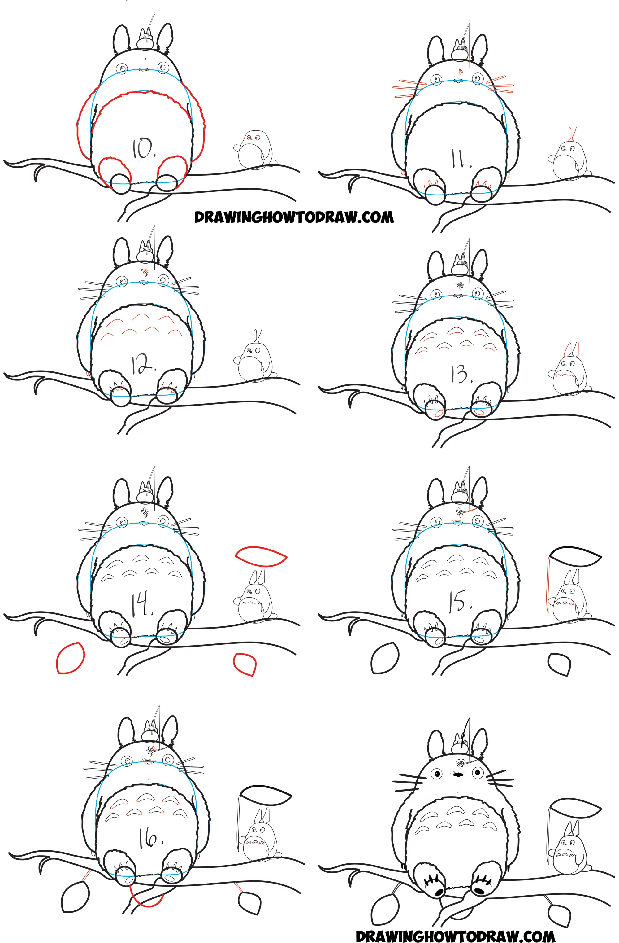 How To Draw Totoro From My Neighbor Totoro Easy Step By Step Drawing Tutorial How To Draw Step By Step Drawing Tutorials