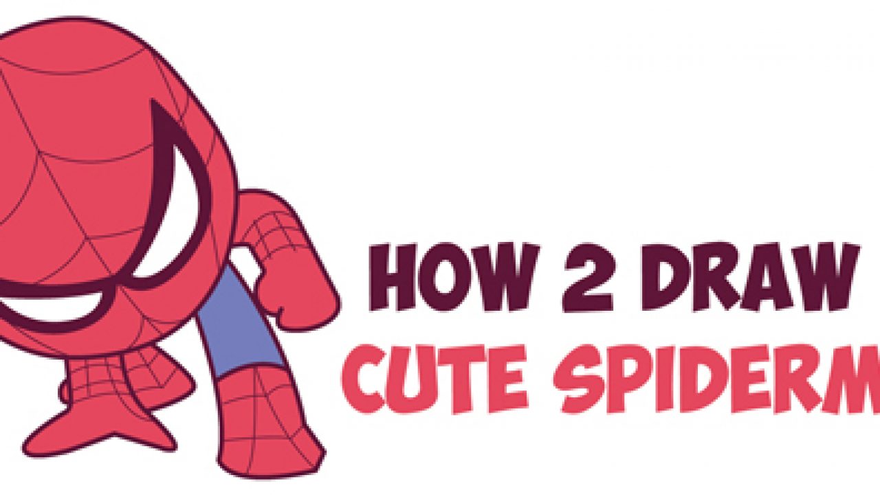 How to Draw Cute Spiderman (Chibi / Kawaii) Easy Step by Step Drawing  Tutorial for Kids - How to Draw Step by Step Drawing Tutorials