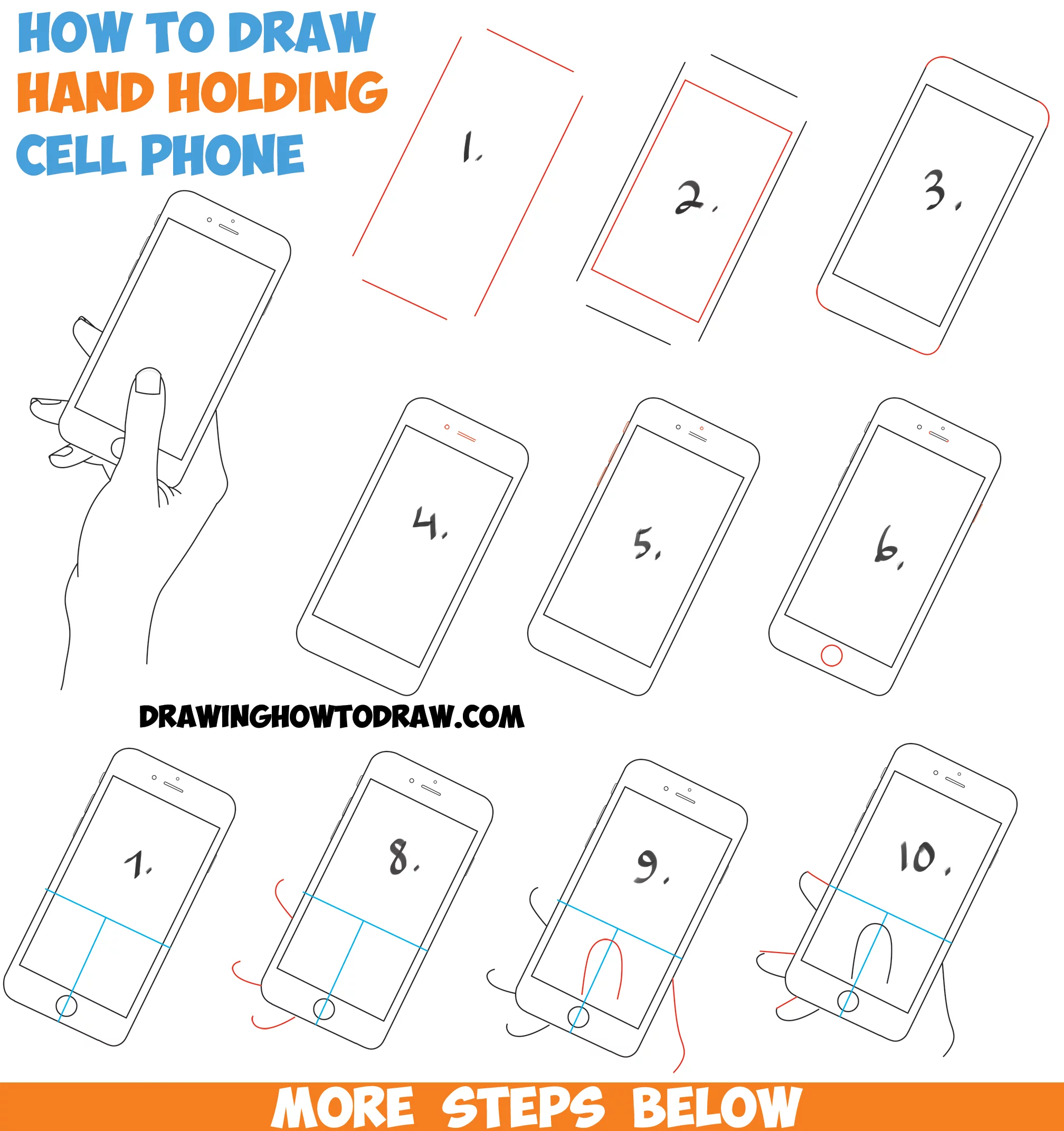 Hand Holding Phone Drawing Stock Illustrations  3604 Hand Holding Phone  Drawing Stock Illustrations Vectors  Clipart  Dreamstime