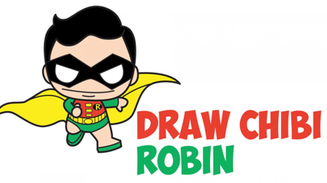 How to Draw Cute / Kawaii / Chibi Robin from DC Comics' Batman & Robin in  Easy Steps Drawing Lesson for Kids - How to Draw Step by Step Drawing  Tutorials