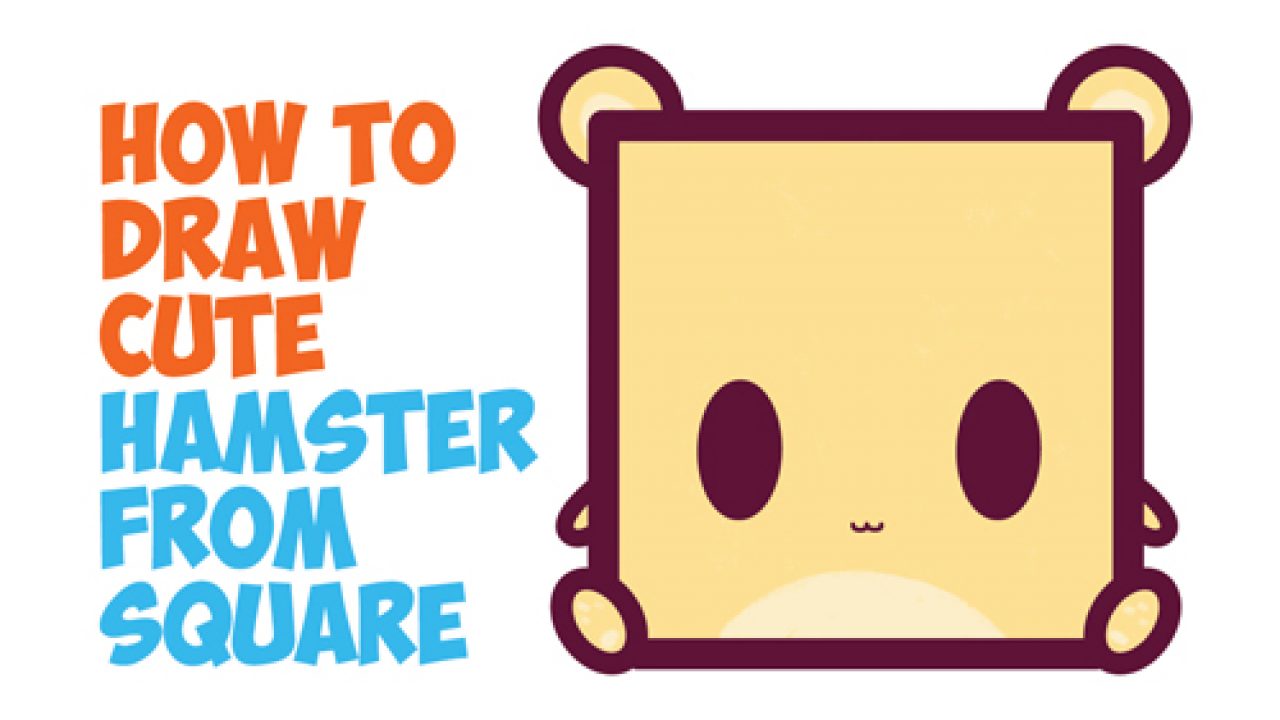 How to Draw Cute / Kawaii / Cartoon Baby Hamster from Squares with Easy  Step by Step Drawing Tutorial for Kids - How to Draw Step by Step Drawing  Tutorials