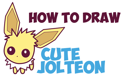 How To Draw Cute Kawaii Chibi Jolteon From Pokemon Easy