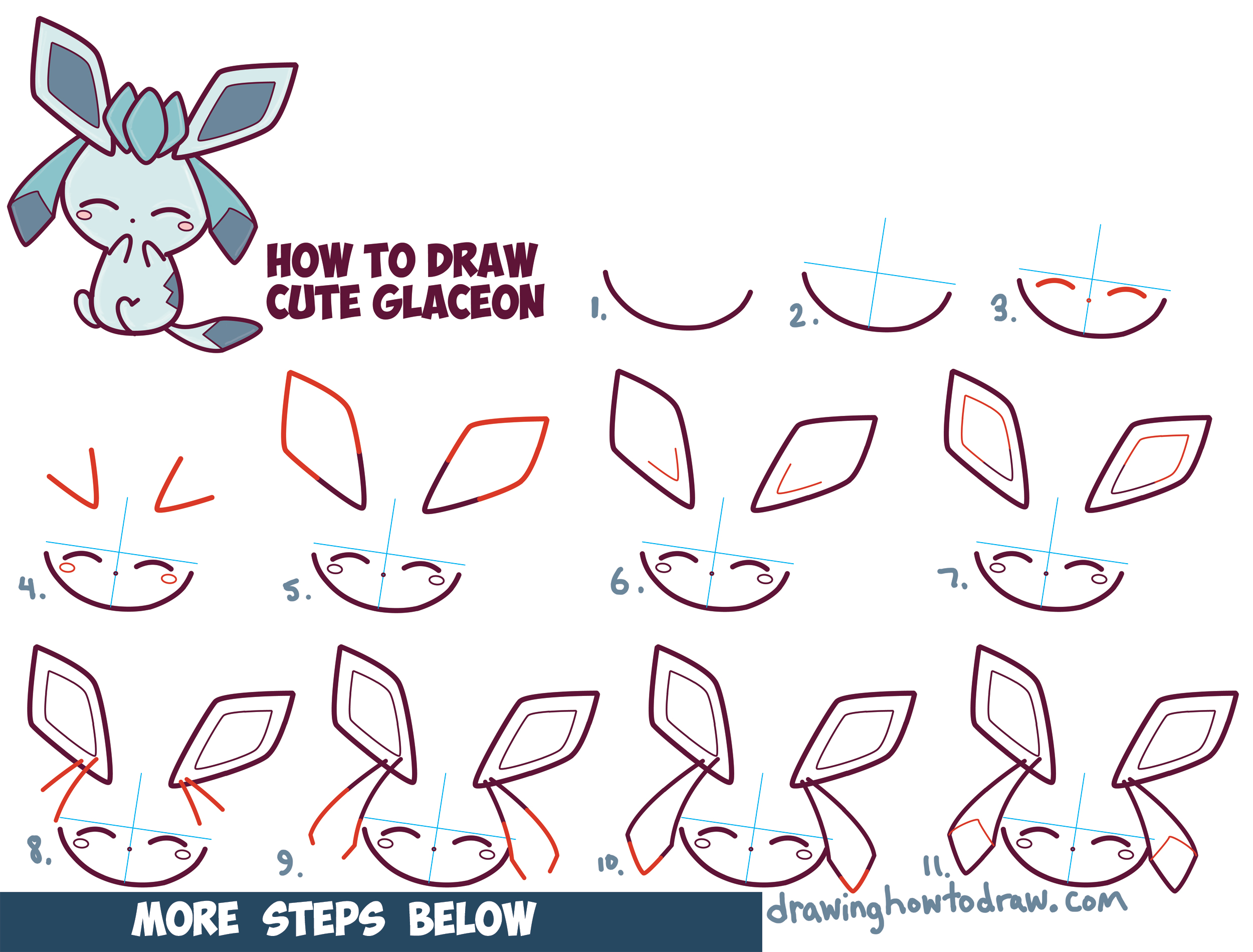 HOW TO DRAW A BEAUTIFUL DIAMOND KAWAII - Simple Drawing for Children 