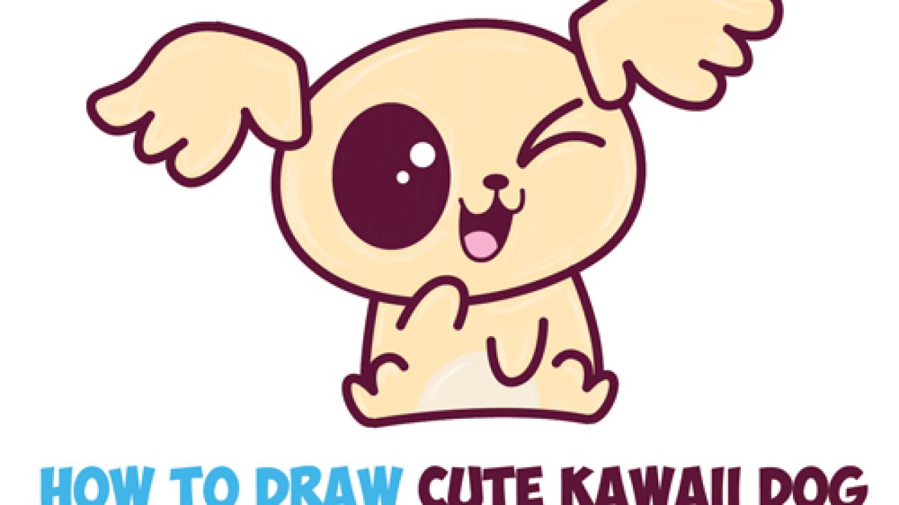HOW TO DRAW A CUTE PUPPY DOG KAWAII 🐾😍