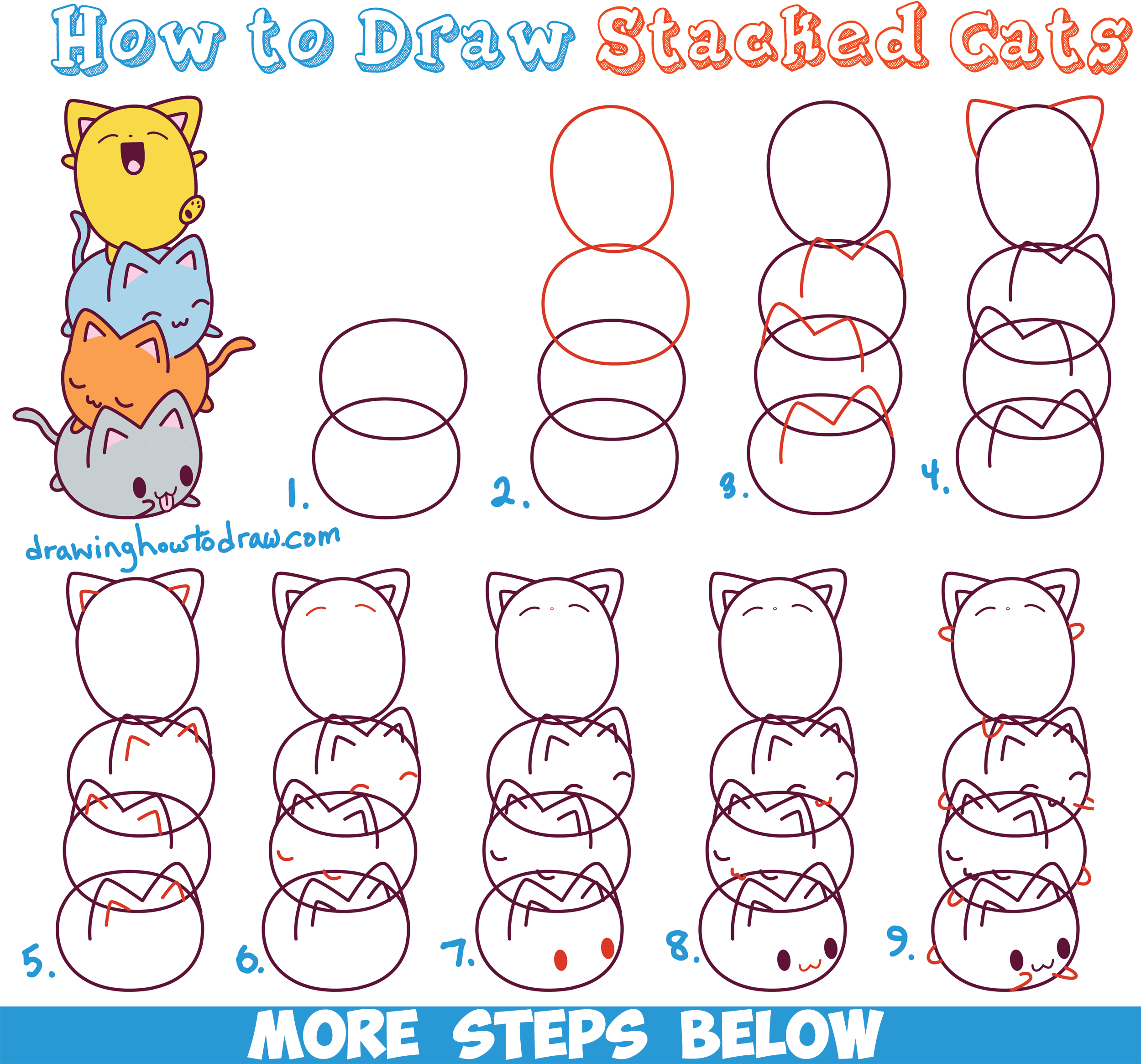 HOW TO DRAW A KAWAII CAT