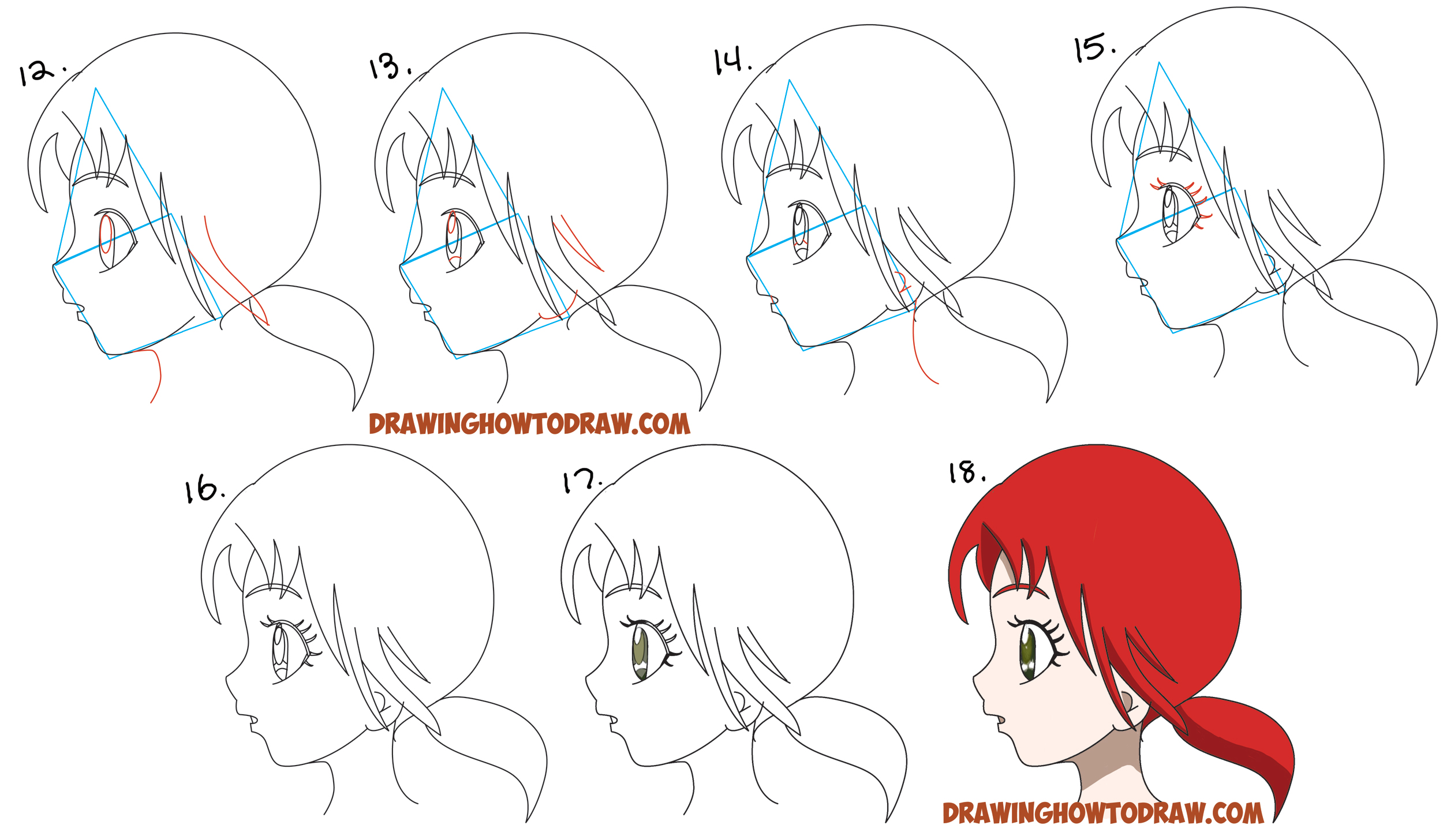 From the basics. How to draw manga eyes and expressions by kamapon