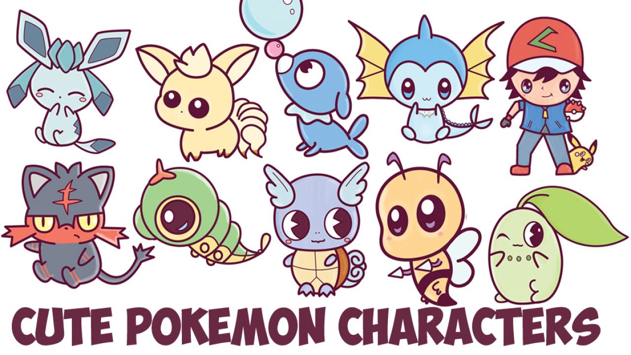 Learn How to Draw Cute Chibi Kawaii Pokemon Characters with Easy ...