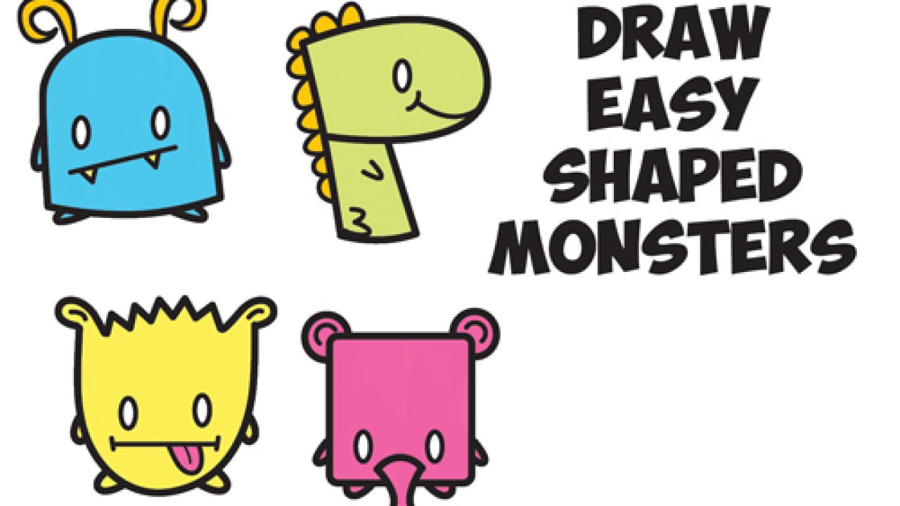 animated monsters to draw