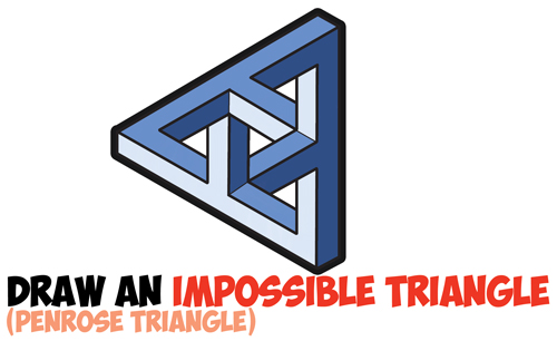 How to Draw an Impossible Triangle (Penrose Triangle) That Looks Woven in a Celtic Style Easy Step by Step Drawing Tutorial for Beginners