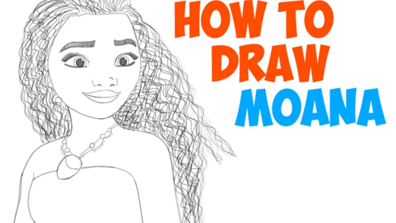 How To Draw Moana Easy Step By Step Drawing Tutorial For Kids And Beginners How To Draw Step By Step Drawing Tutorials