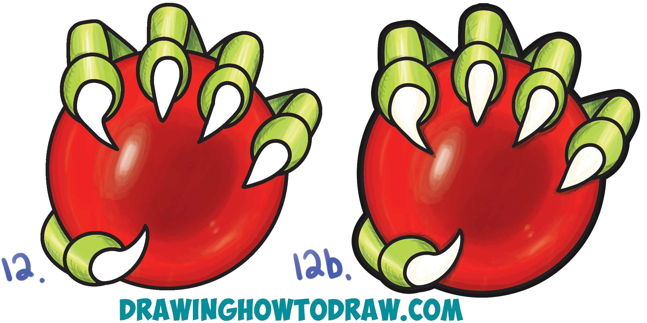Learn How to Draw a Dragon's Claw Holding a Glass Ball (Cool Stuff to Draw) Simple Steps Drawing Lesson