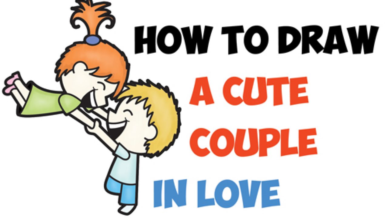 How to Draw a Cute Kawaii Chibi Couple in Love Spinning Each Other ...