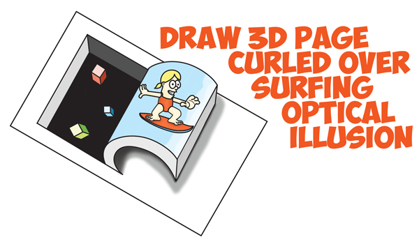 How to Draw Cool Things, Optical Illusions, 3D Letters, Cartoons