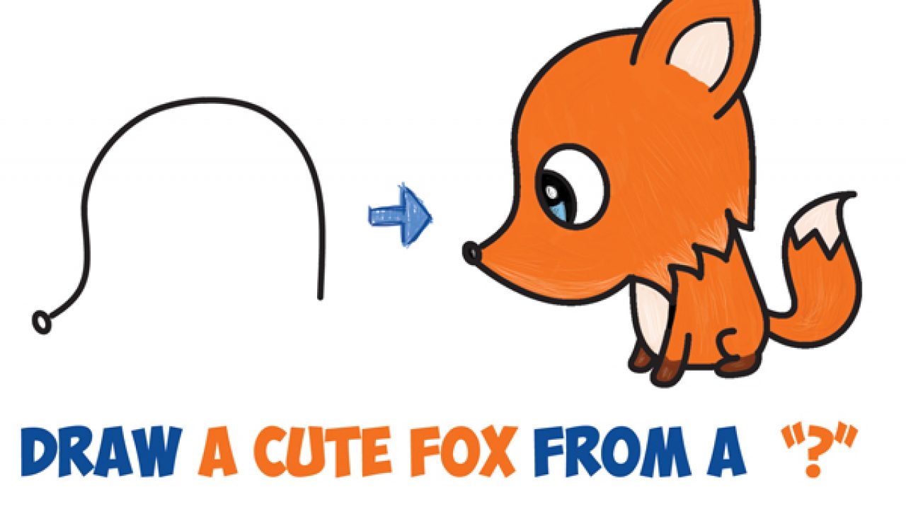 foxes drawing cute