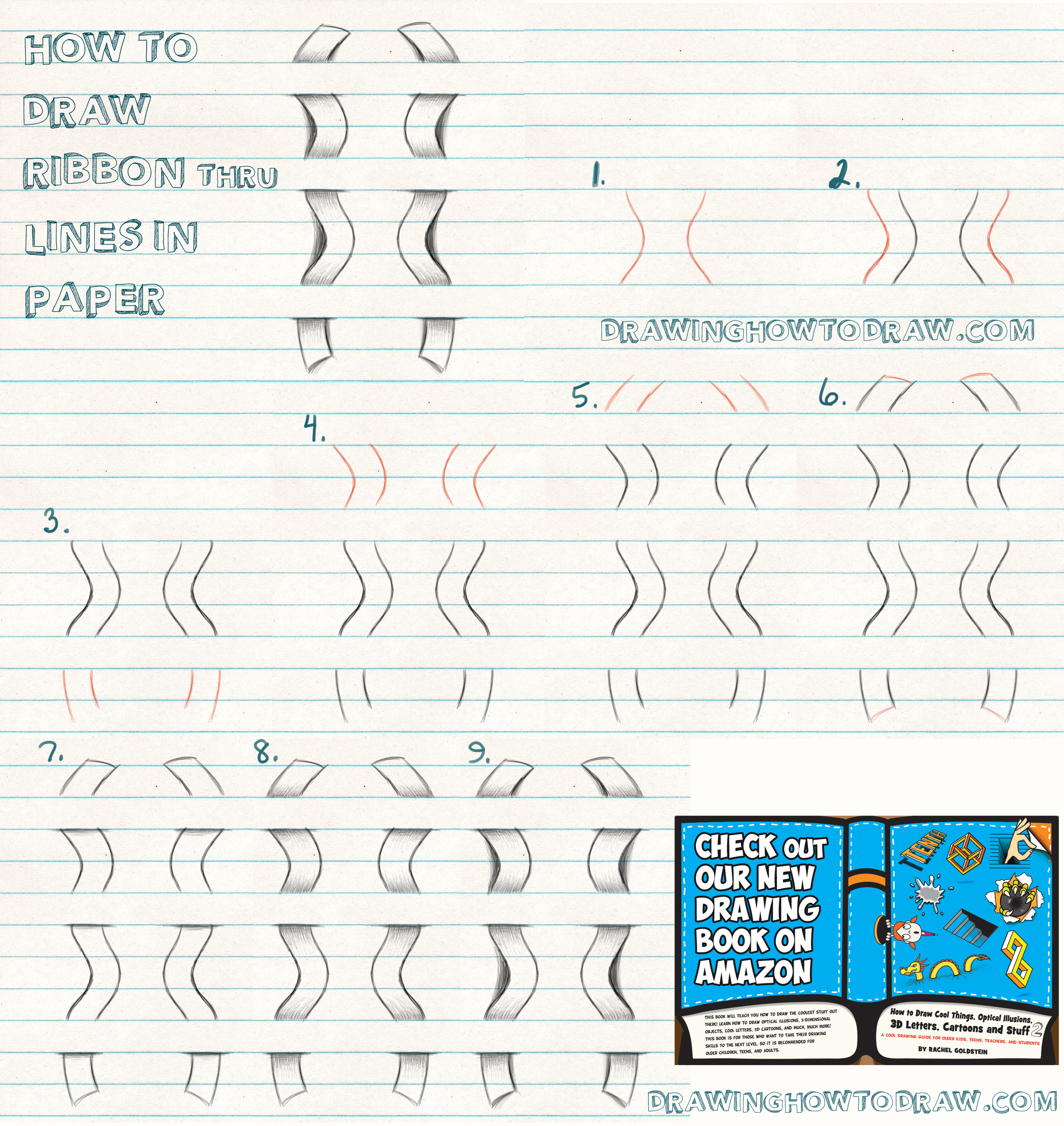 HOW TO DRAW A NOTEBOOK EASY STEP BY STEP 