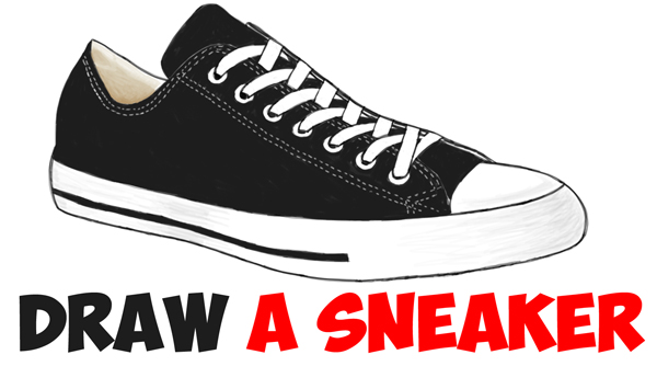 How to Draw Sneakers / Shoes with Easy by Step Drawing Tutorial for Beginners - How to Draw Step by Step Drawing Tutorials