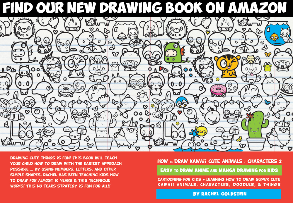 Hoe teken je chibi kawaii leuke karakters dingen en dieren boek voor kinderen 2
