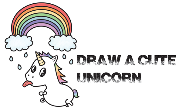 Cute Unicorn Drawing Step By Step Easy