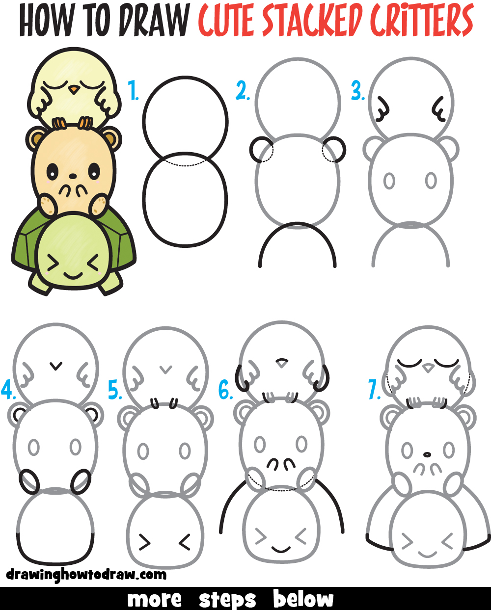 How To Draw Cute Stuff For Kids: Simple and Easy Step-by-Step