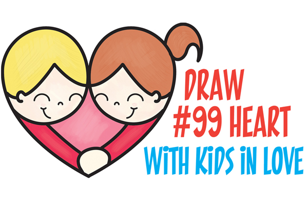 Heart drawing for kids