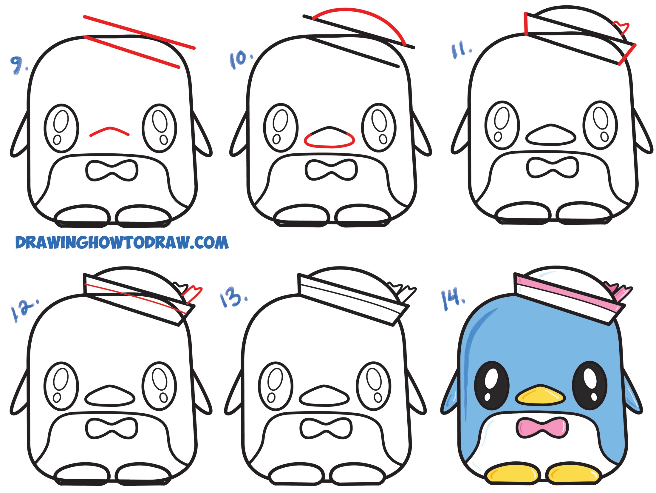 How to Draw Hello Kitty with Easy Step by Step Drawing Lesson - How to Draw  Step by Step Drawing Tutorials