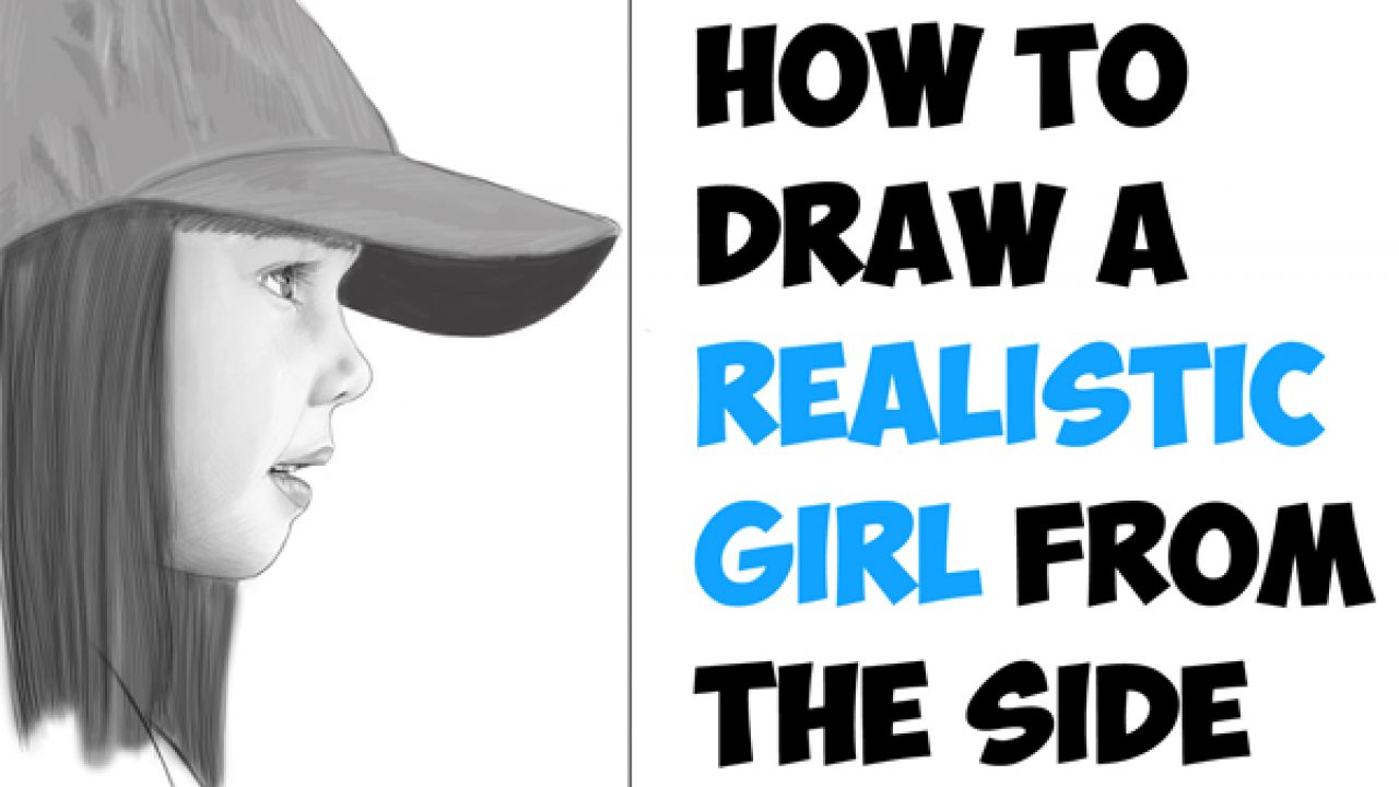 Teenage girl face looking on side sketch close up Vector Image-saigonsouth.com.vn
