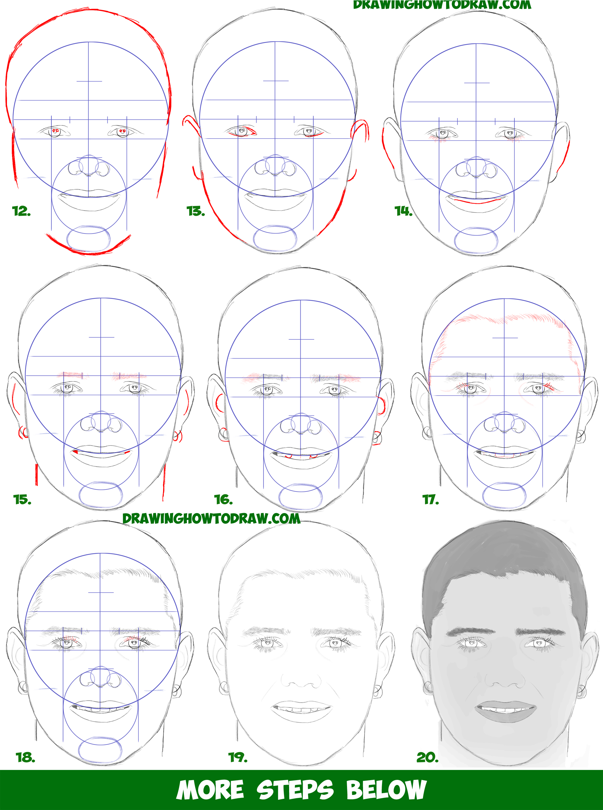 küldött Szájvíz Hajtóerő how to draw a beard step by step