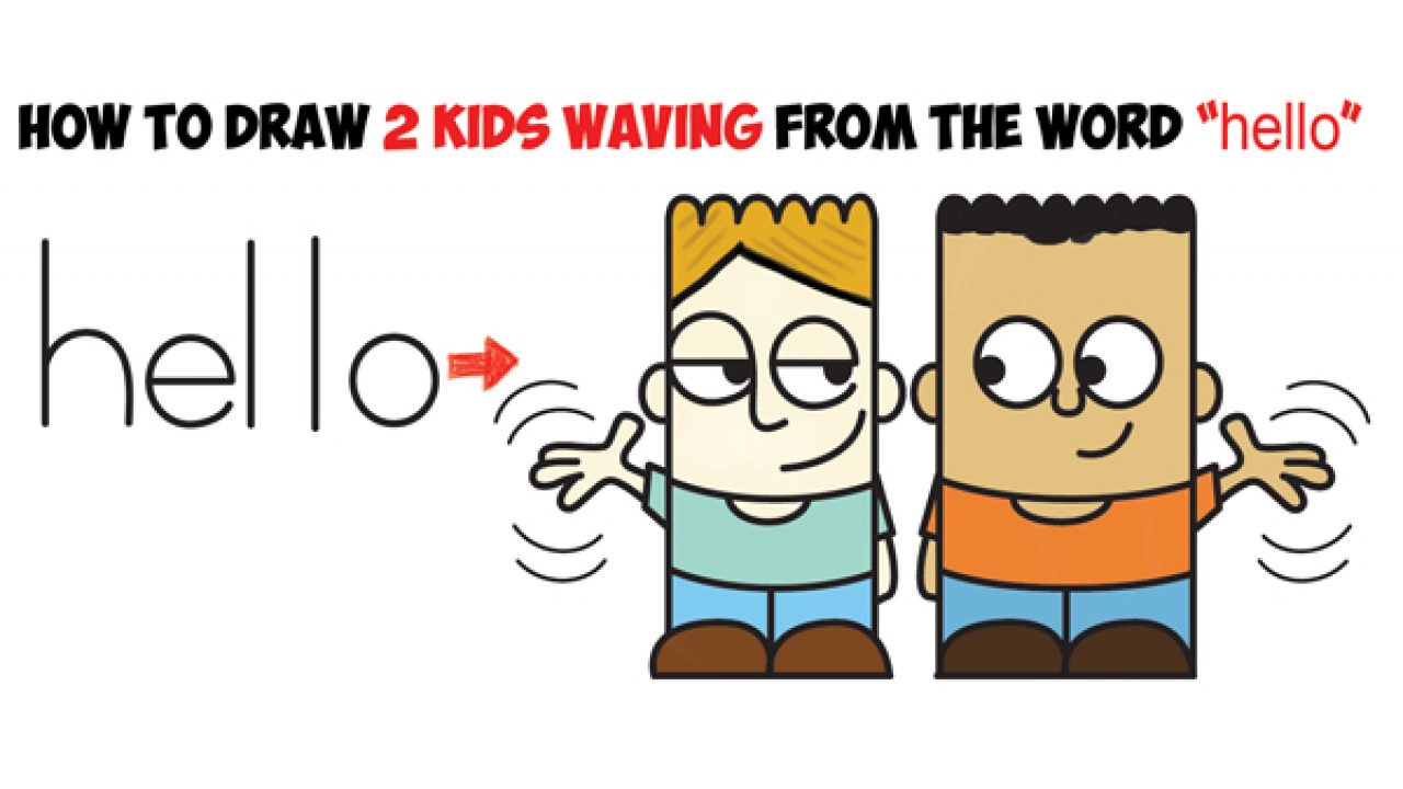 How to Draw 2 Cartoon Characters from the Word 