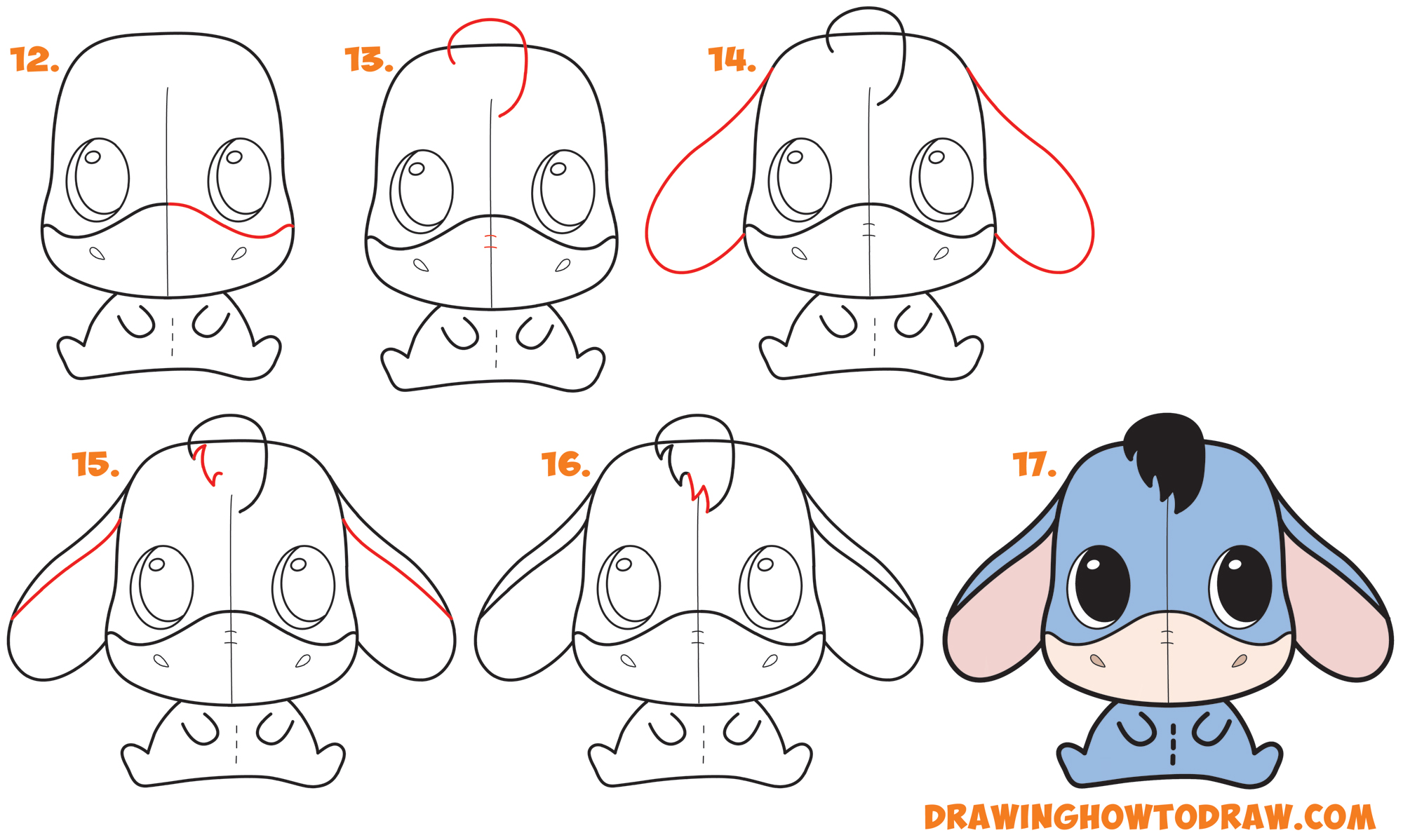 Baby Winnie The Pooh Drawings Step By Step