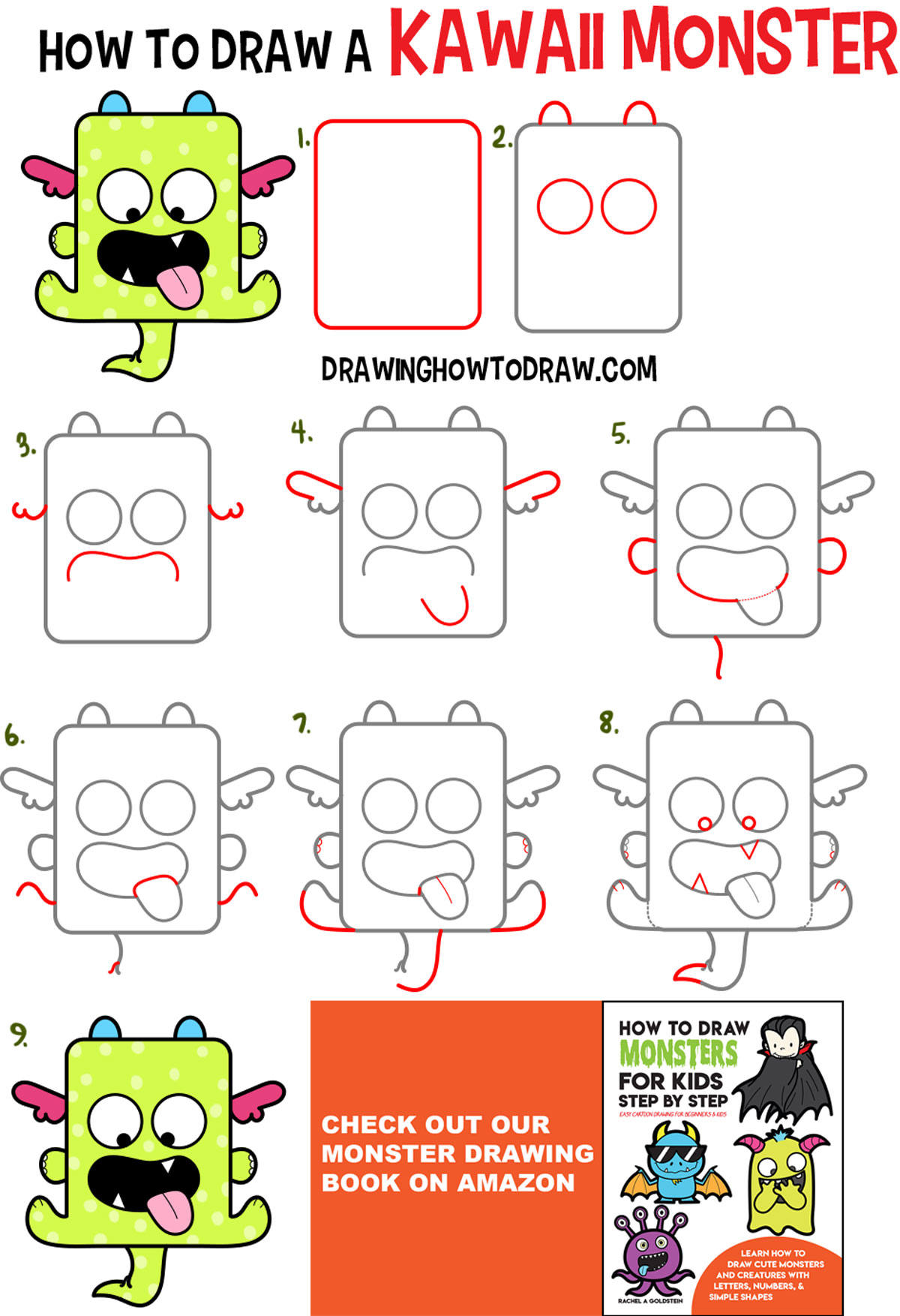 monster drawing for kids