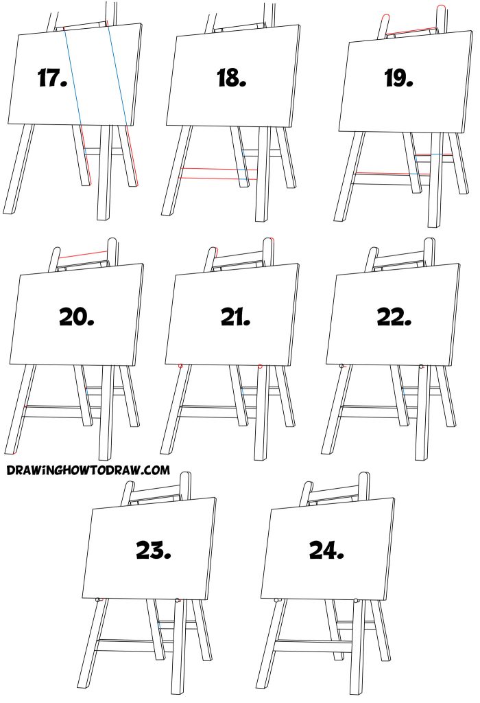 How to Draw an Easel Easy Step by Step Drawing Tutorial for Beginners How to Draw Step by